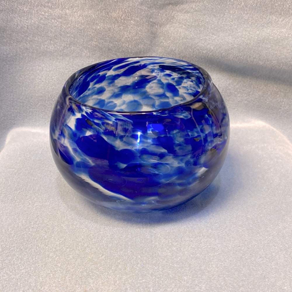 Hand crafted Blue Splatter Bowl